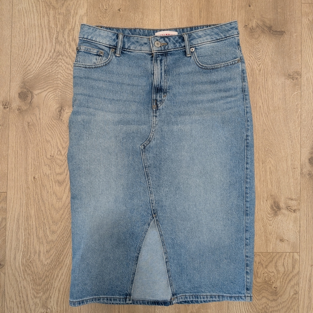 Lucky Brand Light Blue Denim Skirt